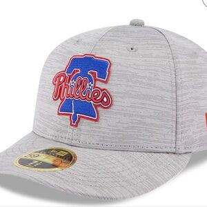 Men's Philadelphia Phillies New Era Gray 2023 Clubhouse 59FIFTY Fitted Hat